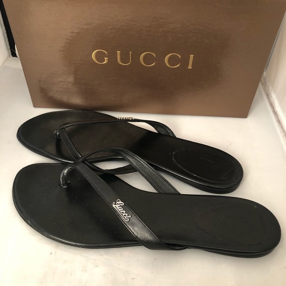 Gucci Shoes - SOLD! Gucci authentic leather flip flops EU41 US11